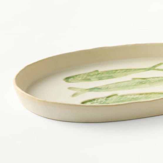 Marine Life Fish Small Oval Platter