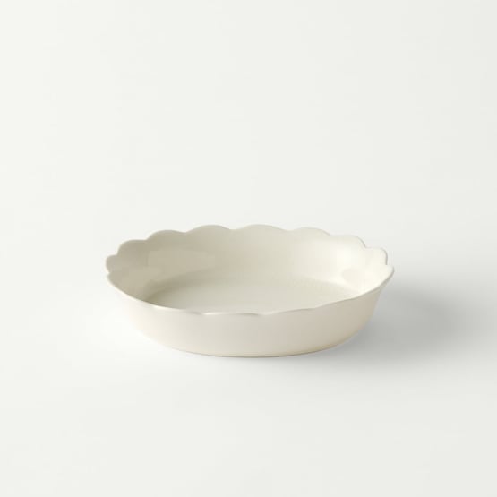 Fleur Coconut Oval Serving Dish