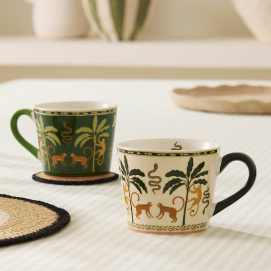 Natures Resort Monkey Mug Pack of 2