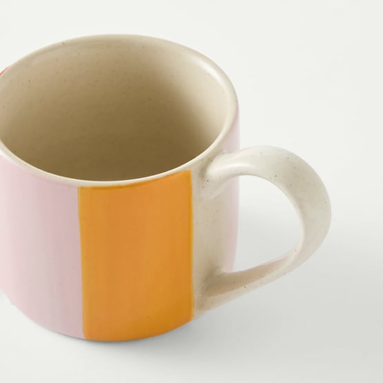 Tuscany Pink Stripe Mug
