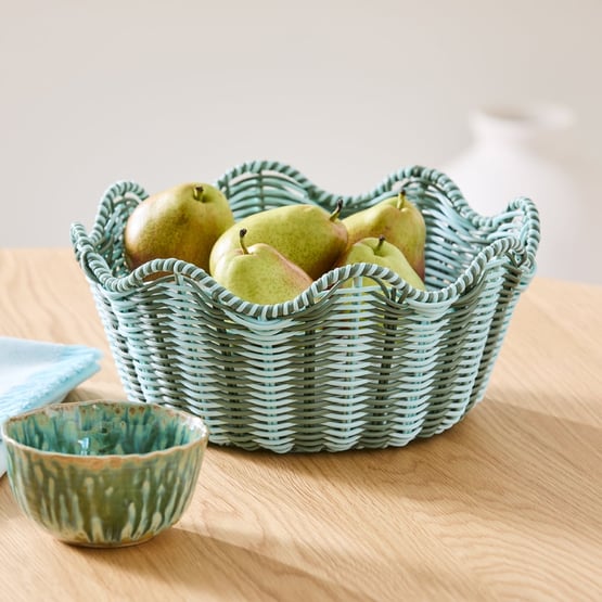 Eden Green & Blue Basket