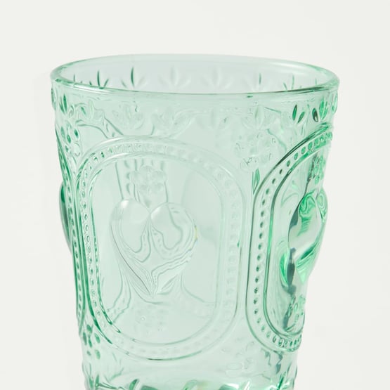 Heart Fern Green Wine Glass Pack of 2