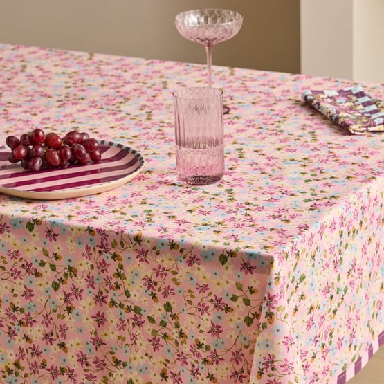 Camille Rose Floral Tablecloth