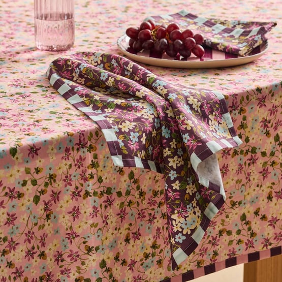 Camille Burgundy Floral Napkins Pack of 2