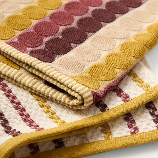 Mimi Redwood Moss & Chocolate Cotton Bamboo Tea Towel Pack of 2