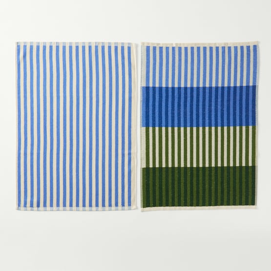 Whitehaven Blue Tea Towel Pack of 2