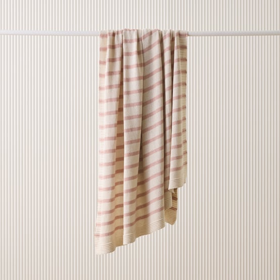 Delia Blush Knit Throw