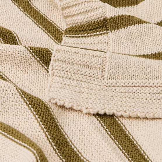 Delia Moss Knit Throw