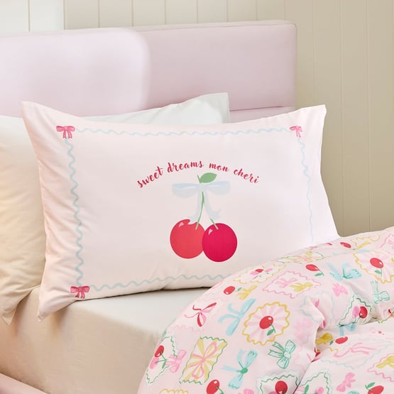 Sweet Dreams Mon Cheri Text Pillowcase