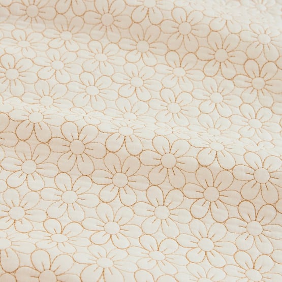 Heirloom Everbloom Natural Quilt Cover Set