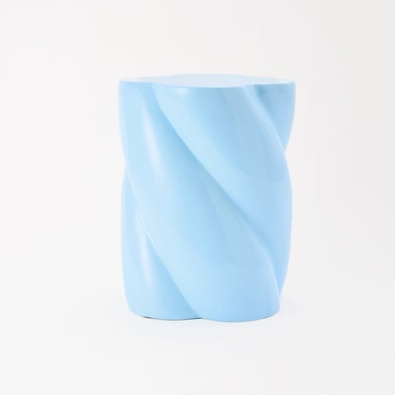 Tito Blue Twisty Side Table