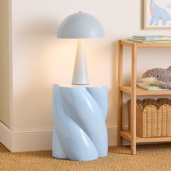 Tito Blue Twisty Side Table