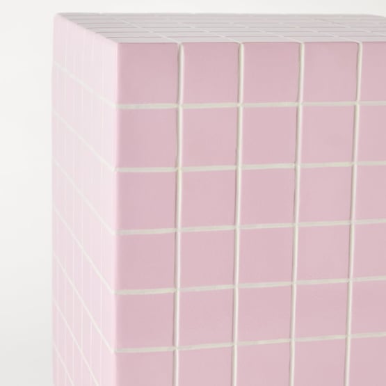 Tilly Pink Tile Side Table