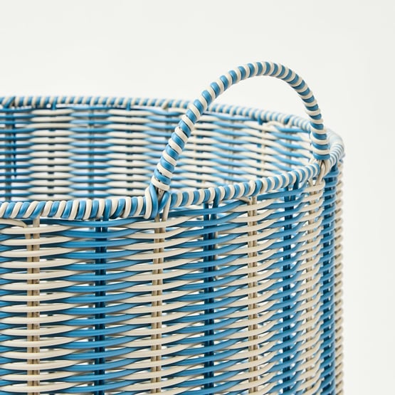 Sammy Blue Stripe Basket
