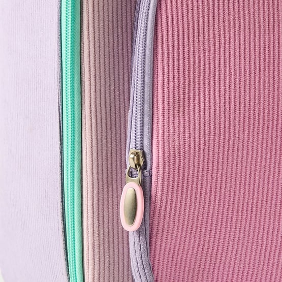 Pink Cord Wheelie Bag
