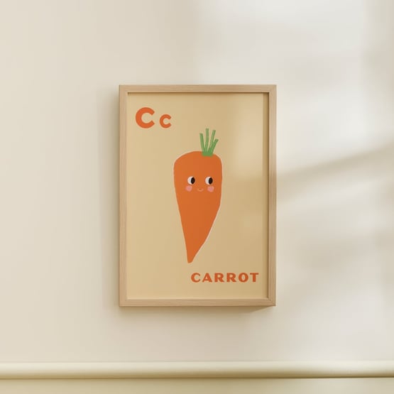 Carrot Nursery Wall Art