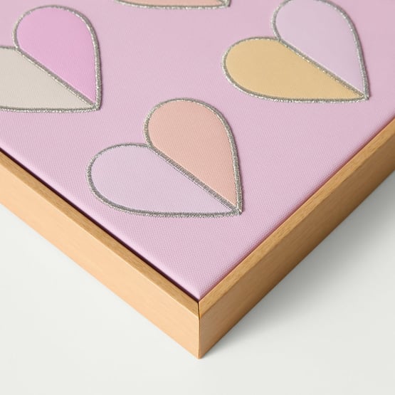 Sparkle Hearts Wall Art