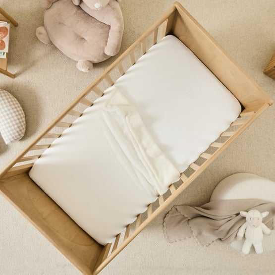 Jersey Pointelle Off White Baby Blanket