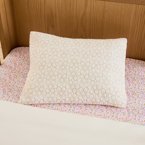 Heirloom Everbloom Natural Cot Quilt Cover Set