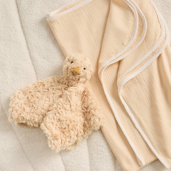 Duck Lemon Baby Comforter & Swaddle Bundle