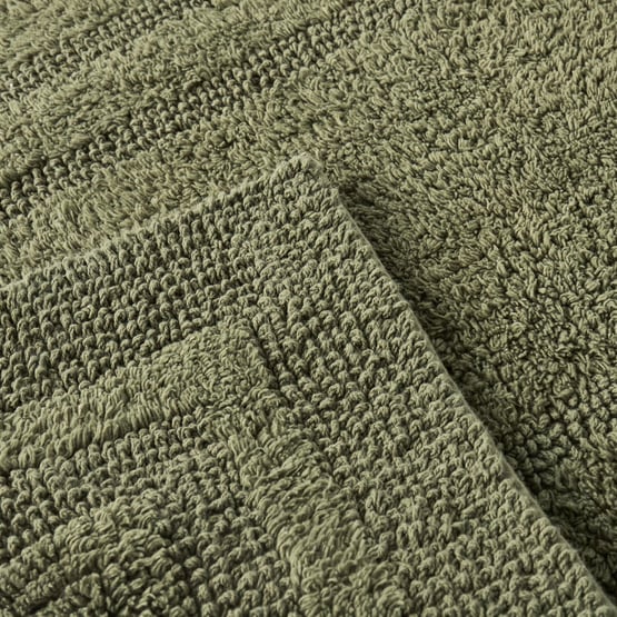 Regent Moss Reversible Cotton Apartment Bath Mat