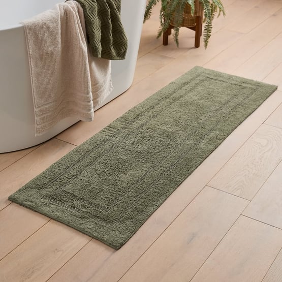 Regent Moss Reversible Cotton Bath Runner