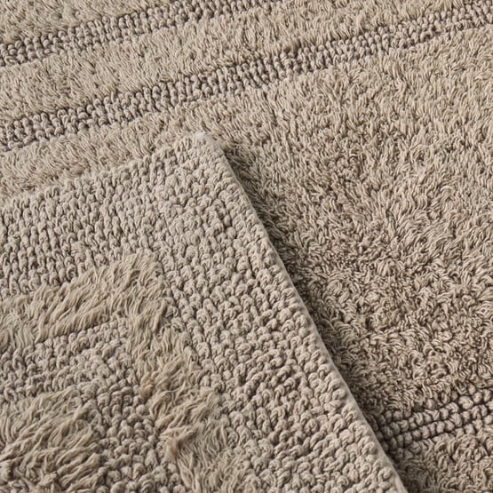 Regent Mushroom Reversible Cotton Apartment Bath Mat