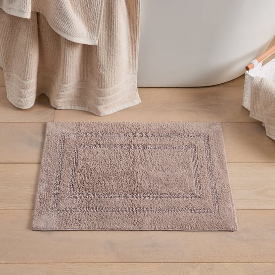 Regent Mushroom Reversible Cotton Apartment Bath Mat