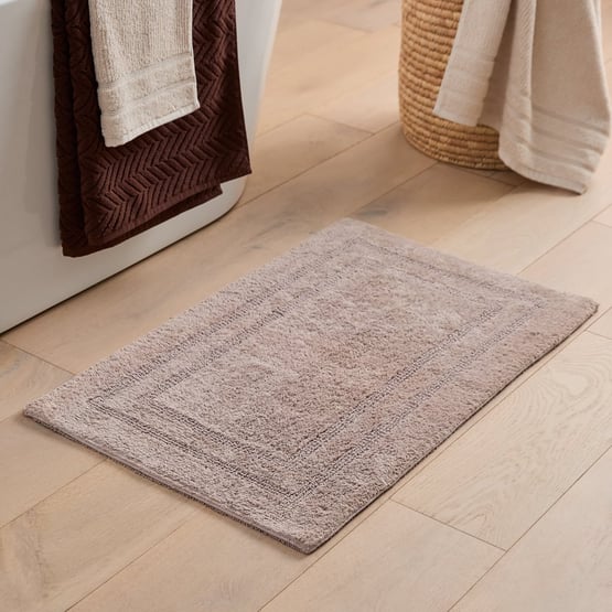 Regent Mushroom Reversible Cotton Bath Mat