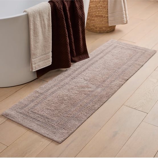 Regent Mushroom Reversible Cotton Bath Runner	
