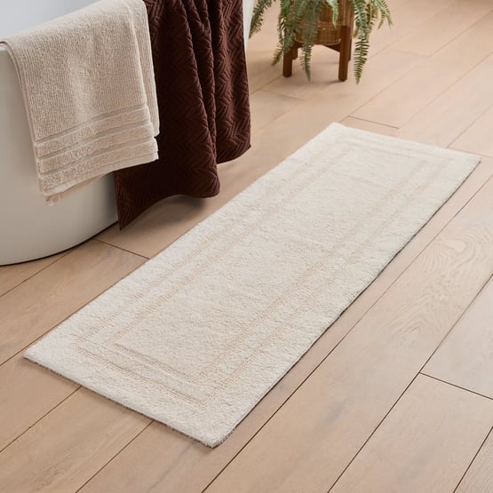 Regent Stone Reversible Cotton Bath Runner