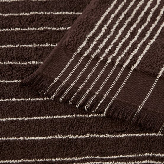 European Gabriella Chocolate & Natural Turkish Cotton Towel Range