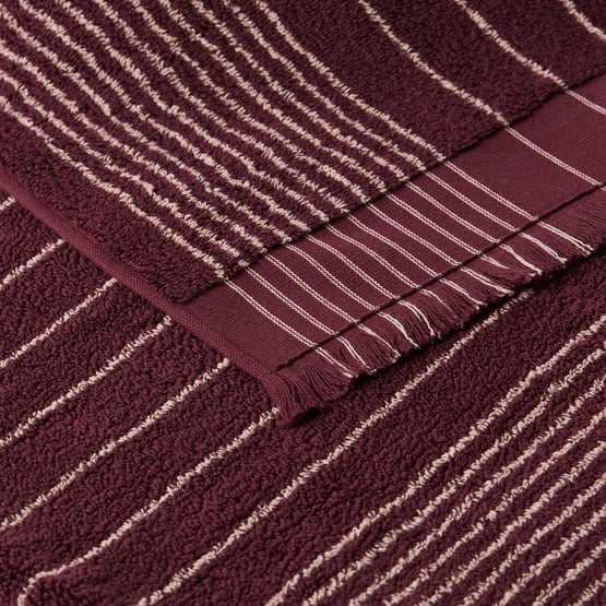 European Gabriella Windsor Wine & Misty Rose Turkish Cotton Towel Range