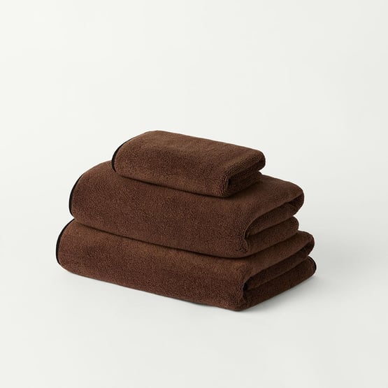 Dorchester Truffle & Black Towel Range