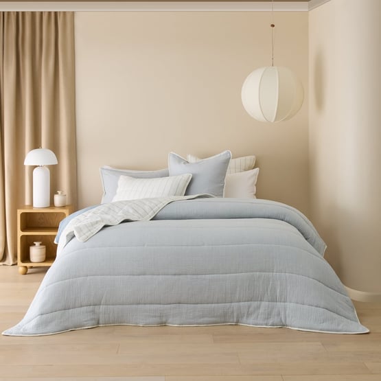  Hayes Coast Stripe Quilted Coverlet Separates