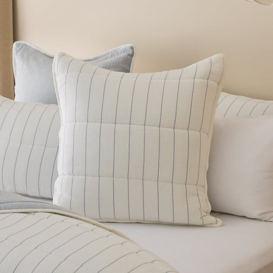 Hayes Coast Stripe Quilted Pillowcases