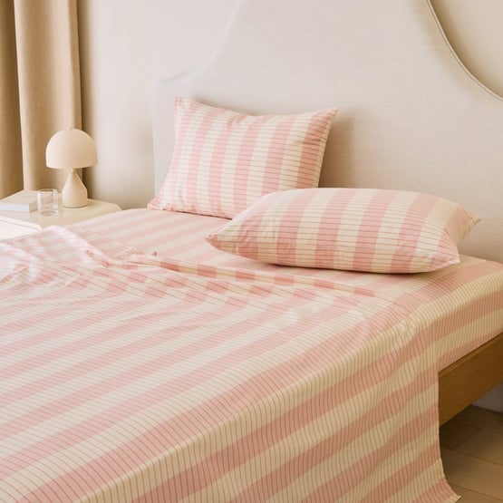 Elliot Rose Stripe Flannel Sheet Separates