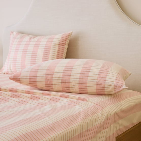 Elliot Rose Stripe Flannel Sheet Separates