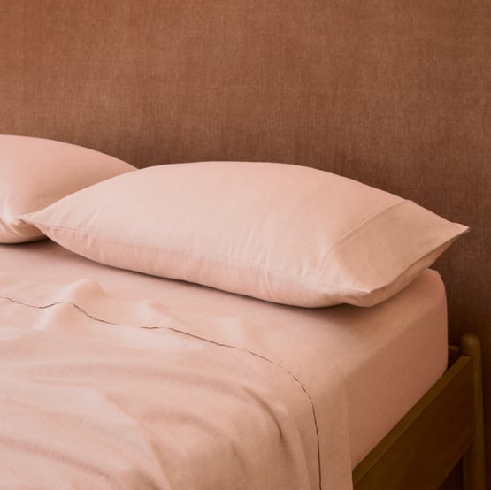 Melange Pink Flannel Pillowcases