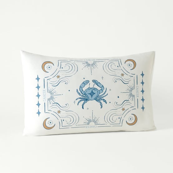 Zodiac Blue Cancer Pillowcase
