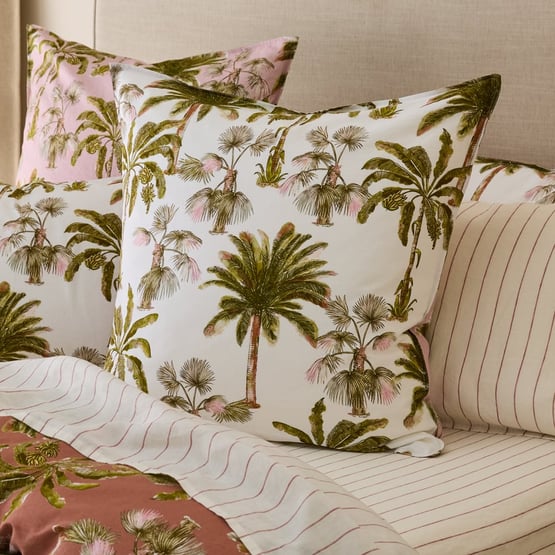 Linen Cotton Island Palm Pillowcases