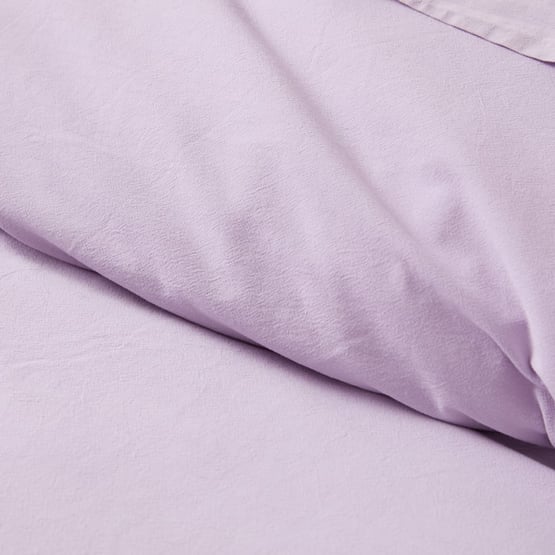 Stonewashed Cotton Misty Lilac Quilt Cover Separates