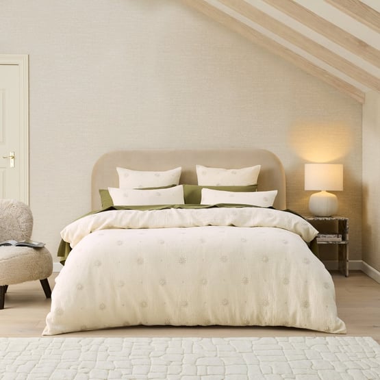 Kalindi Natural Quilt Cover Set + Separates 