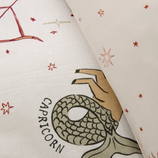 Zodiac Natural Quilt Cover Set + Separates