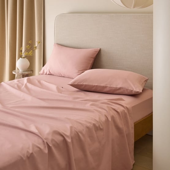 600TC Bamboo Cotton Pink Glow Sheet Set