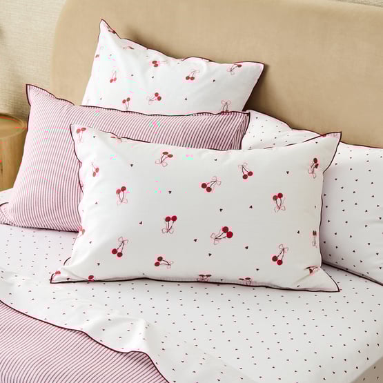 Sweet Dreams Ma Cherie Printed White Pillowcases
