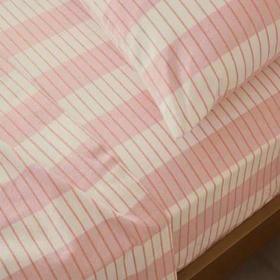 Elliot Rose Stripe Flannel Pillowcases