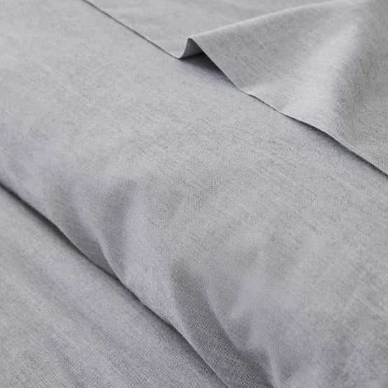 Brushed Cotton Black & White Cashmere Herringbone Pillowcases
