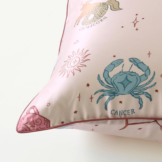 Pure Silk Zodiac Printed Pillowcase