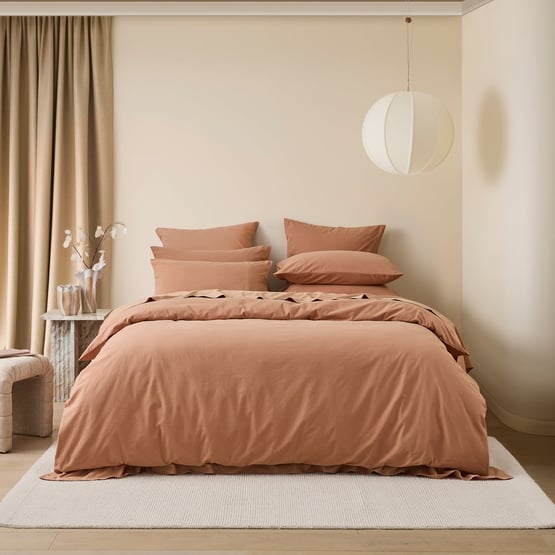 Stonewashed Cotton Earth Quilt Cover Separates